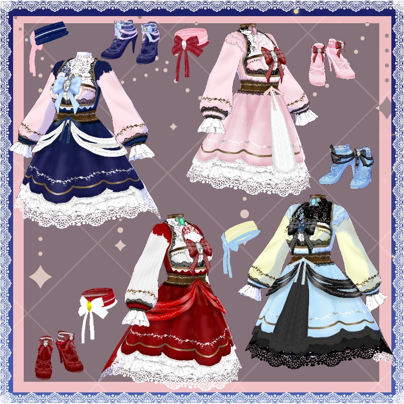 VRoid ドールB セット Dolly B SET