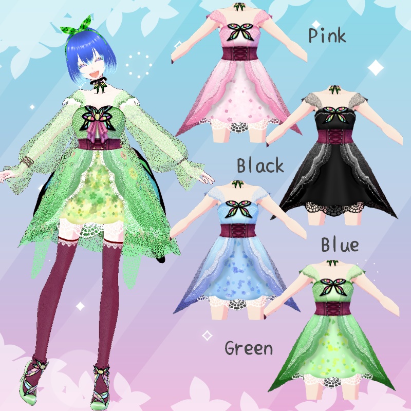 VRoid 花の芽 セット Flower Bud Set