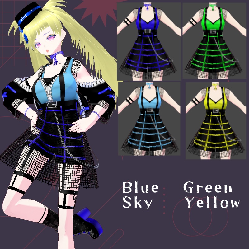 VRoid ダークベリー セット DarkBerry Set