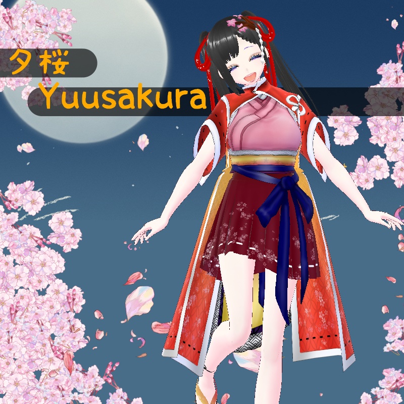 VRoid 桜の流れ セット Flow of Sakura Set