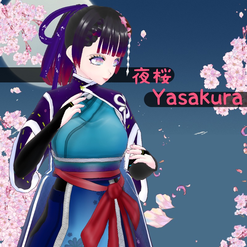 VRoid 桜の流れ セット Flow of Sakura Set