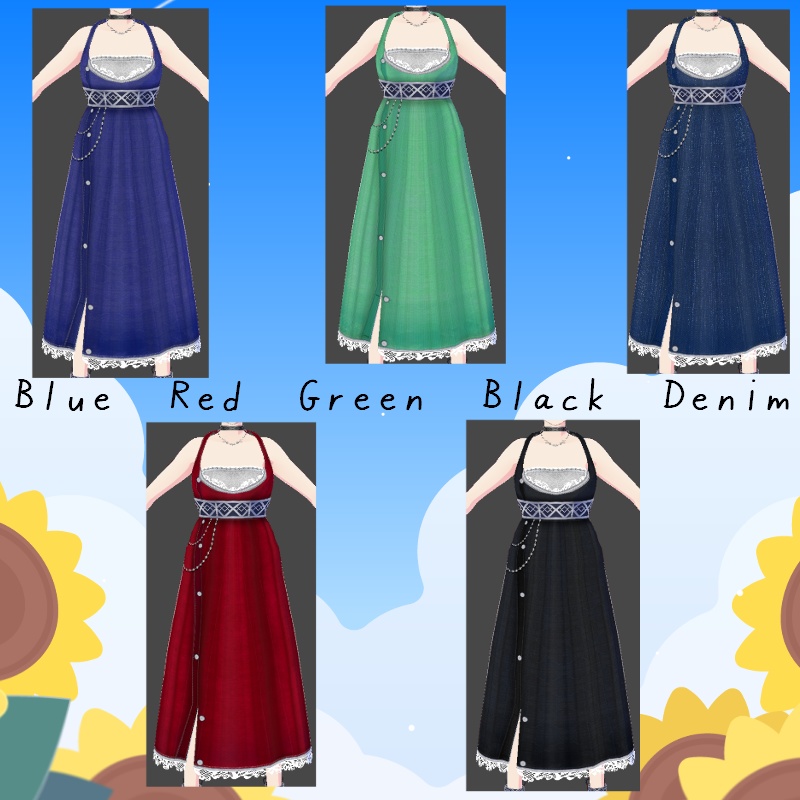 VRoid マキシ丈"B" セット Maxi ”B” Set