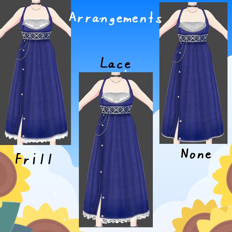 VRoid マキシ丈"B" セット Maxi ”B” Set