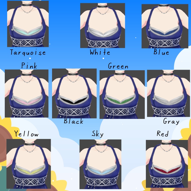 VRoid マキシ丈"B" セット Maxi ”B” Set