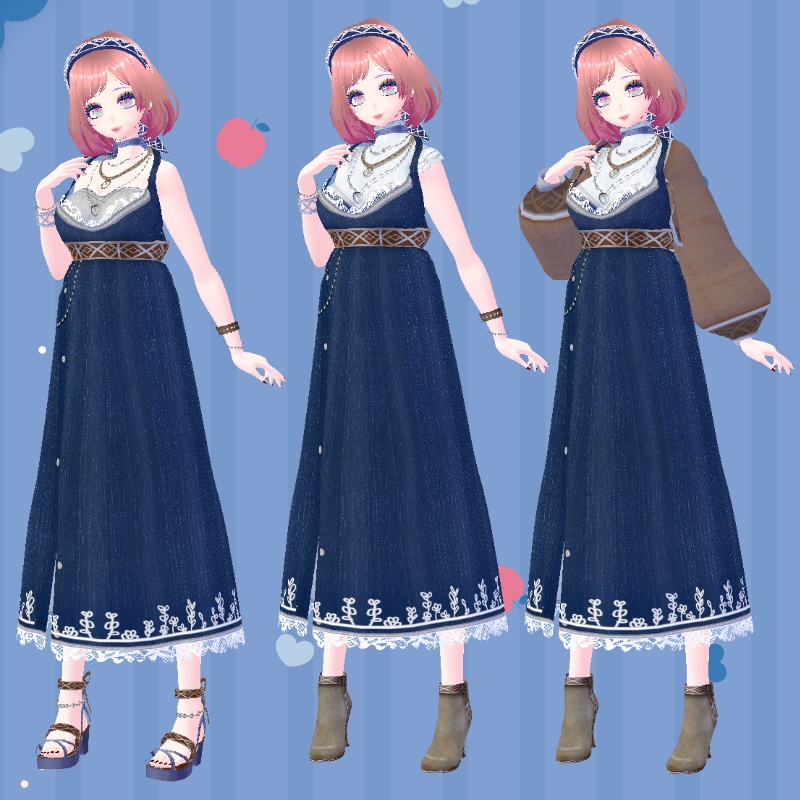 VRoid マキシ丈"B" セット Maxi ”B” Set