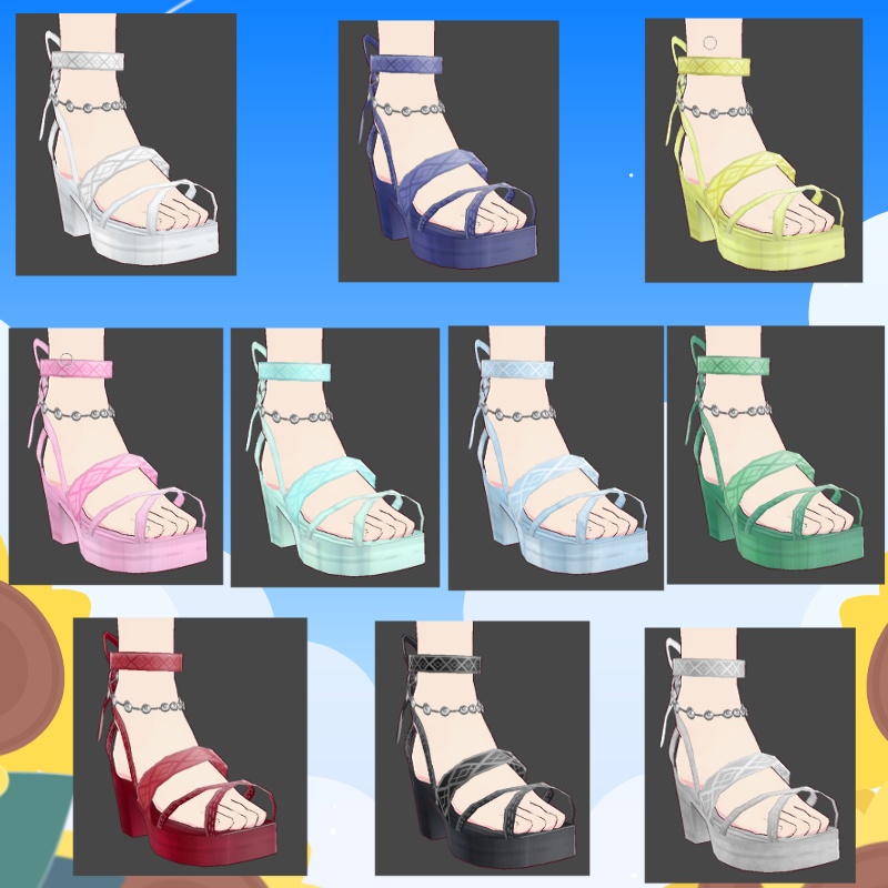 VRoid マキシ丈"B" セット Maxi ”B” Set