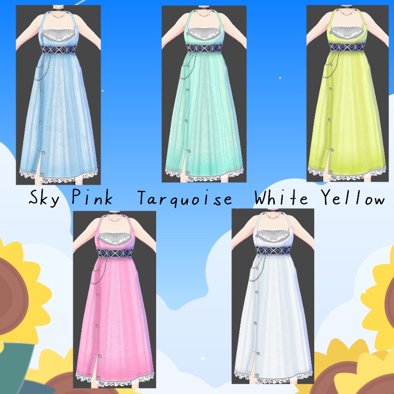 VRoid マキシ丈"B" セット Maxi ”B” Set