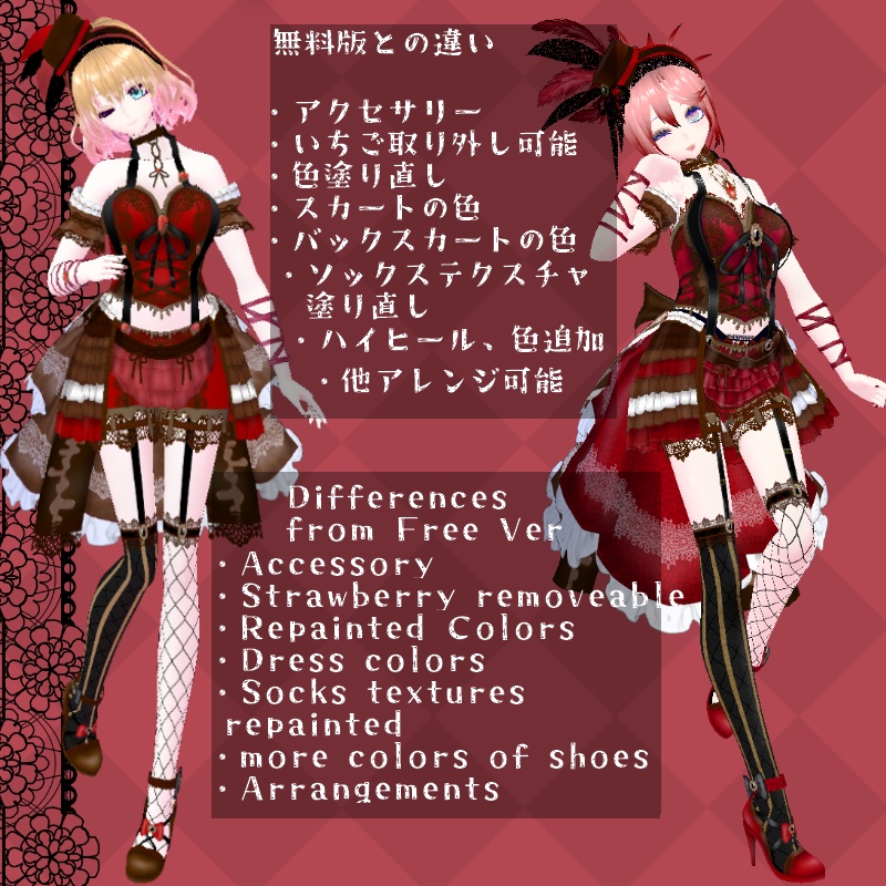 VRoid メルテッドチョコレート セット Melted Chocolate Set