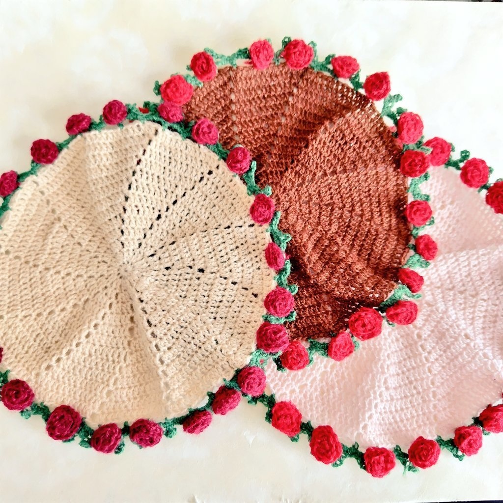 薔薇のブーケブランケット