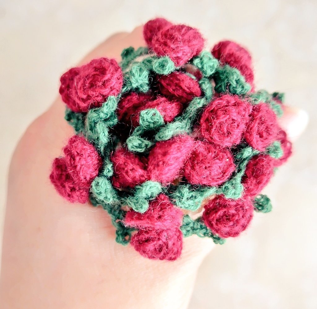 薔薇のブーケブランケット