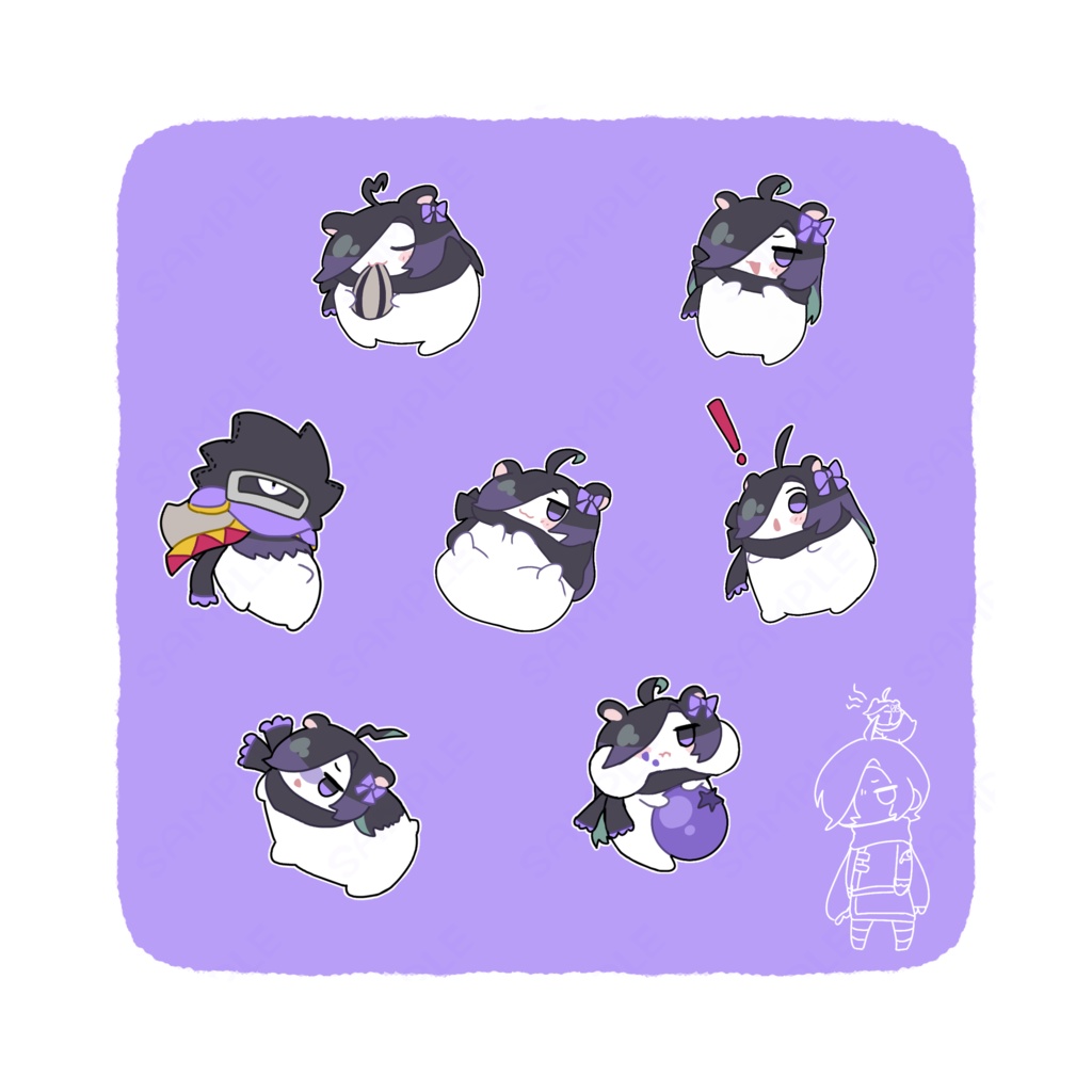 にょたハムちゃんハンカチ