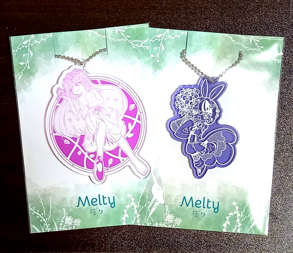 お花の擬人化アクキー