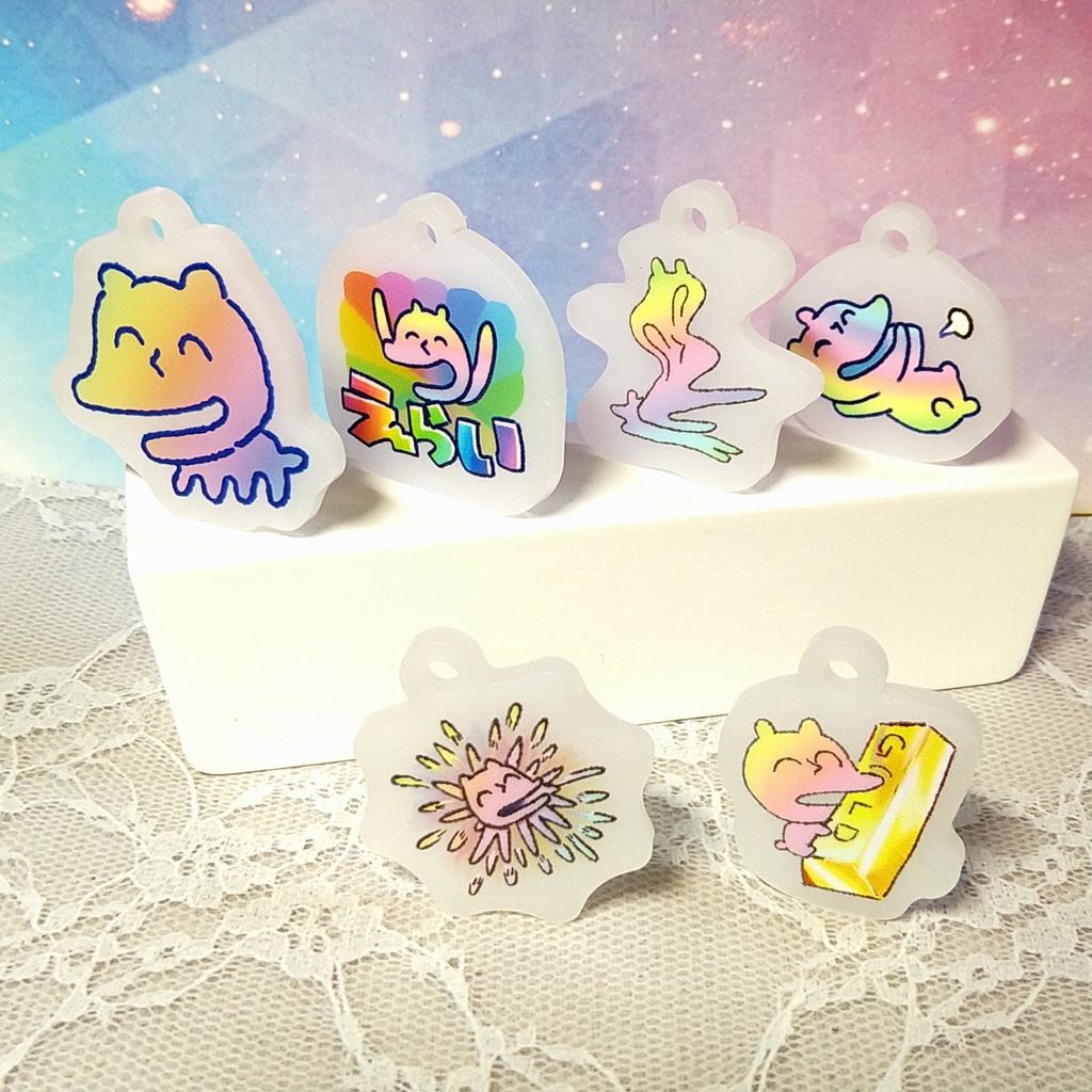 生命のアクリルキーホルダー