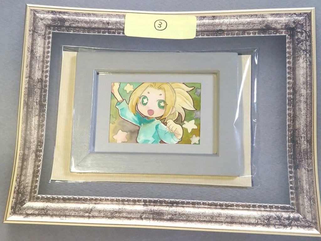 ミニ原画 ①天使ちゃん ②ケシちゃん ③えいえいおー