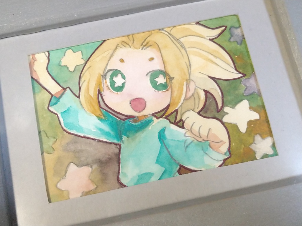 ミニ原画 ①天使ちゃん ②ケシちゃん ③えいえいおー