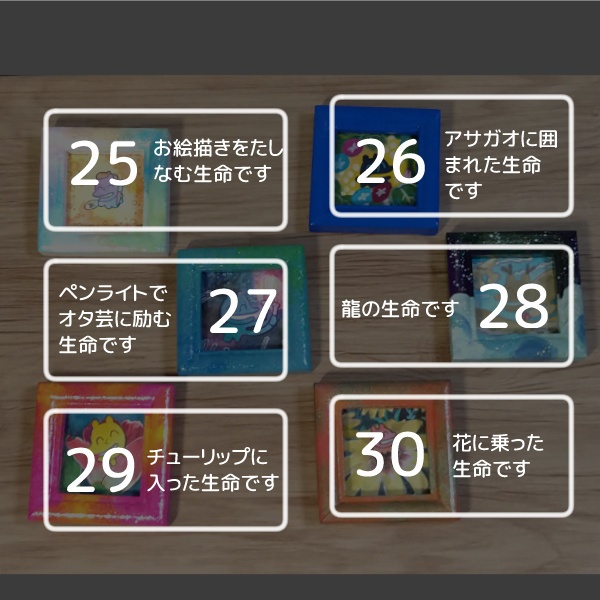 【ミニ額】生命の原画25~30