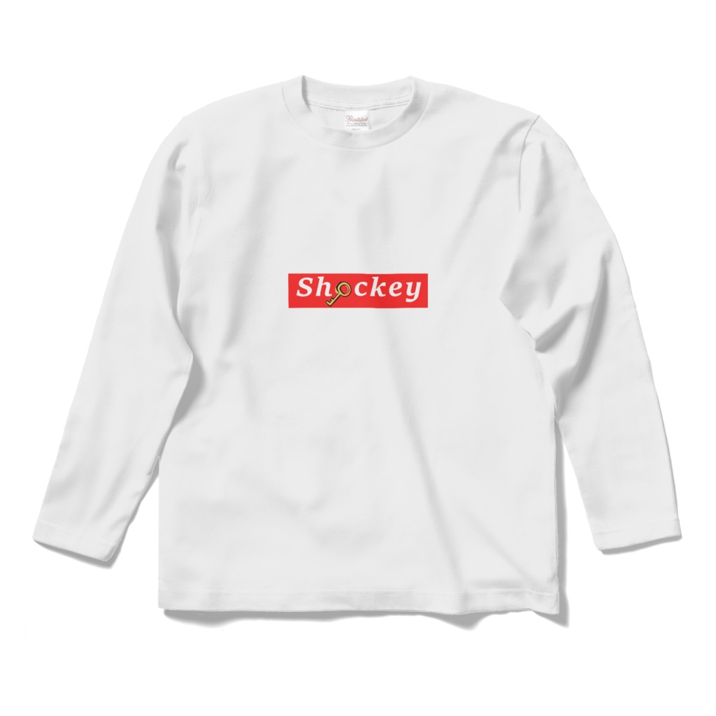 Shockey - ロングスリーブTシャツ白赤 -