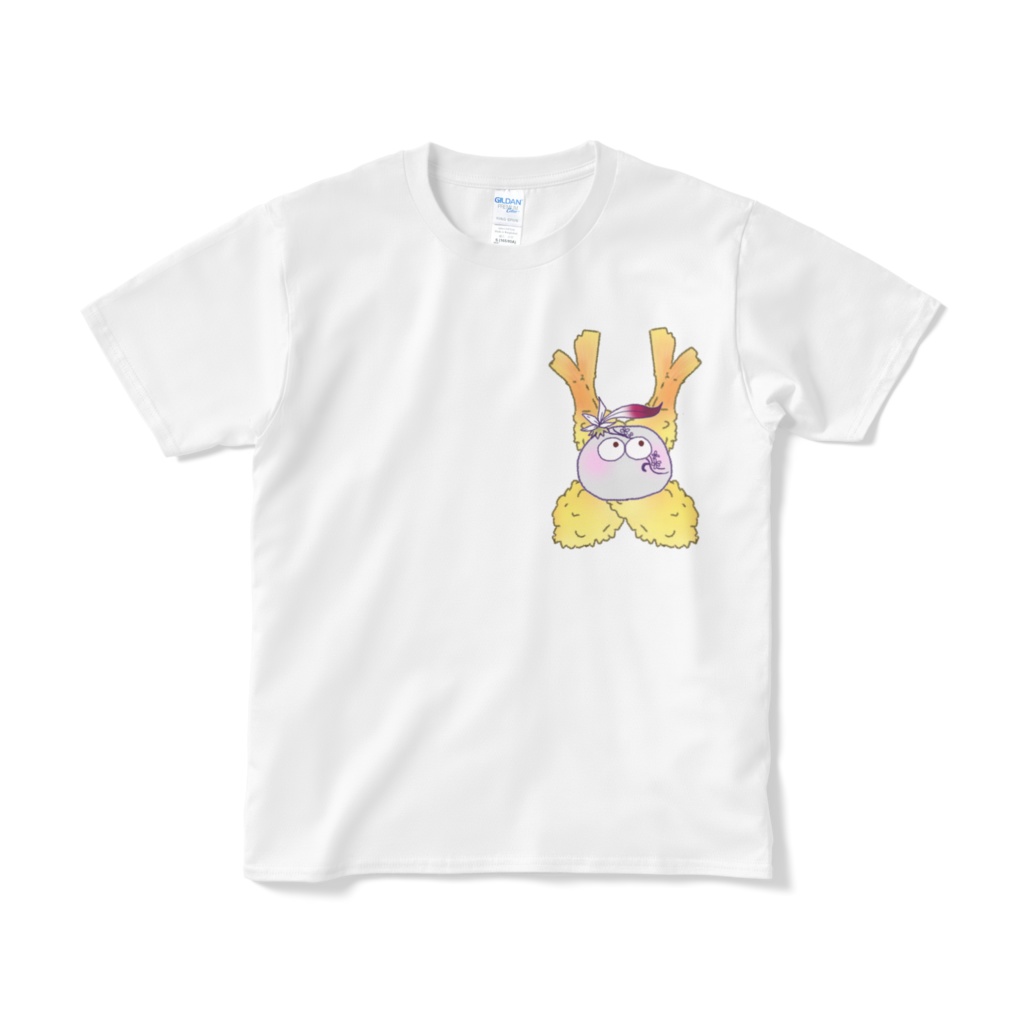 まるまりとした殺無生えび天Tシャツ