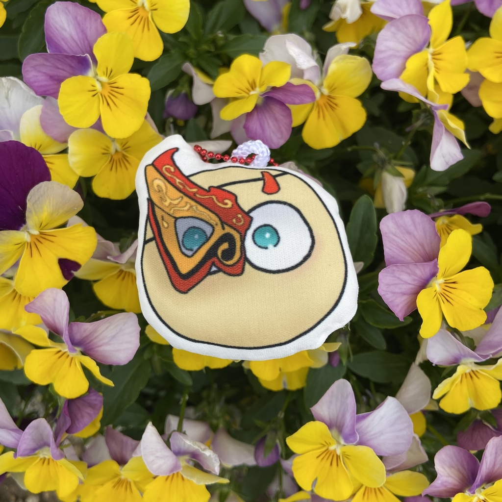 ミニクッションストラップまるまりとした裂魔弦
