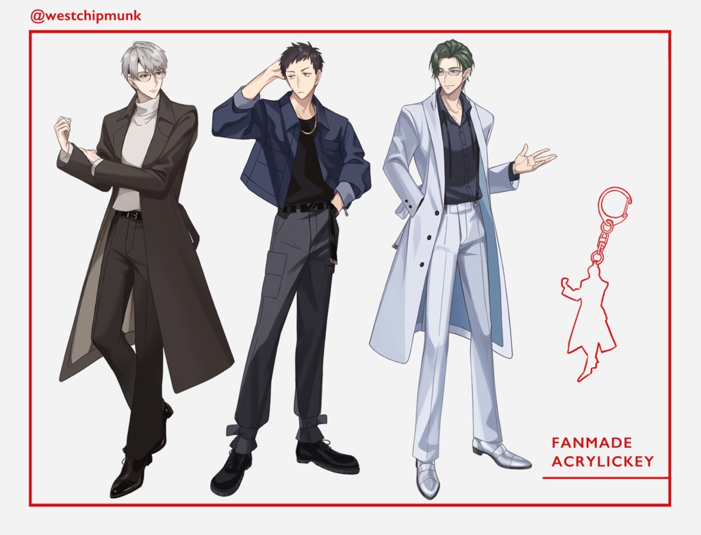 【にじそ11】等身アクリルキーホルダー（一橋/五木/社）