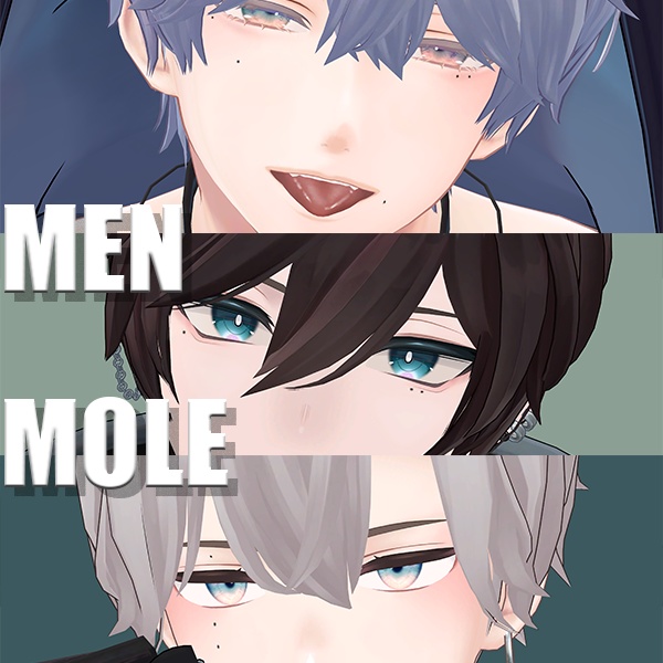 Men Avatar Mole 남자 아바타 피부 점
