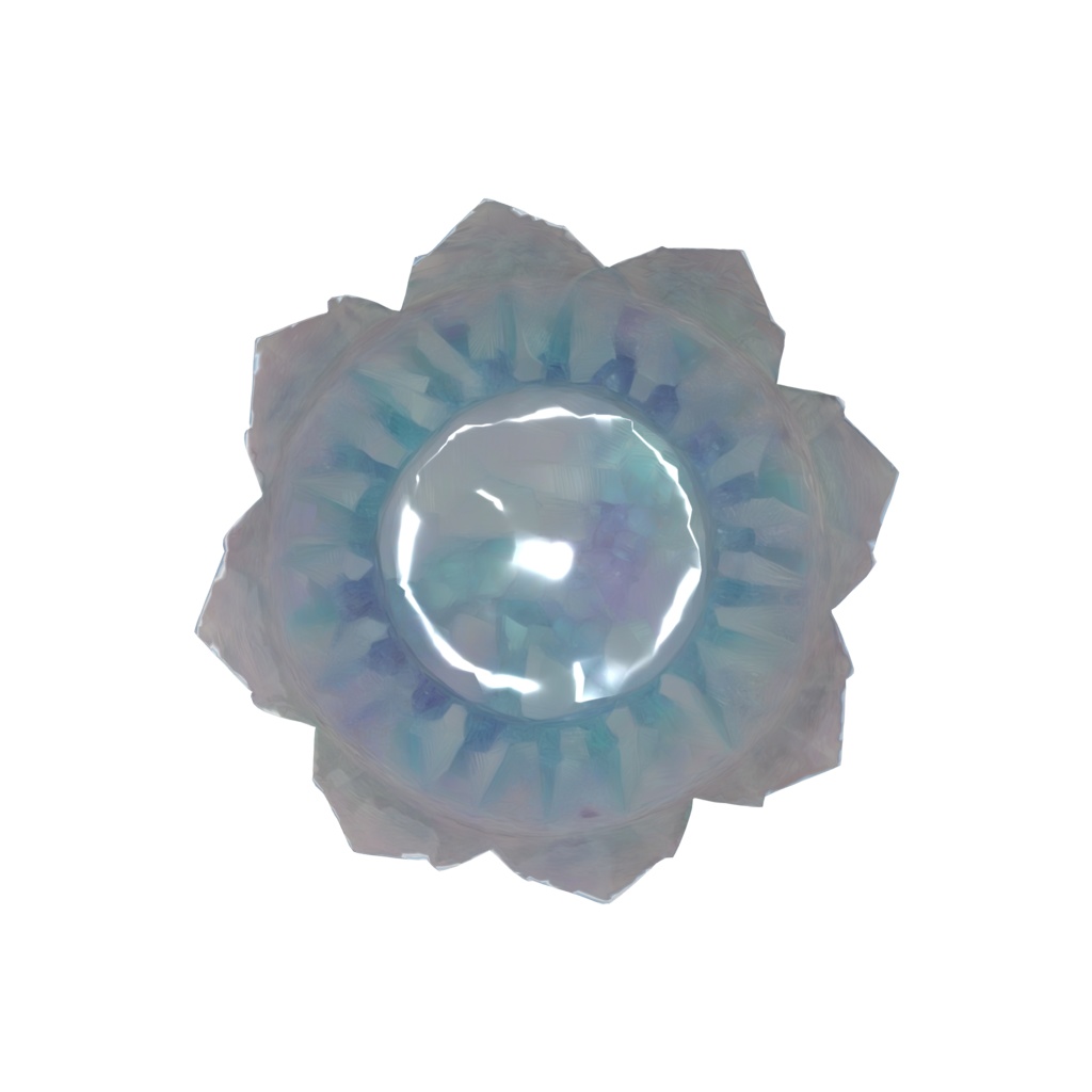 Ice crystal plate 3d model