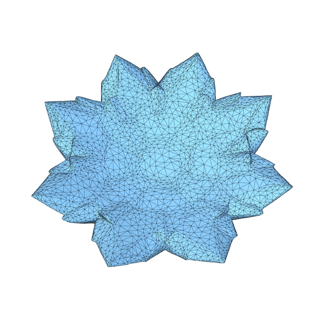 Ice crystal plate 3d model