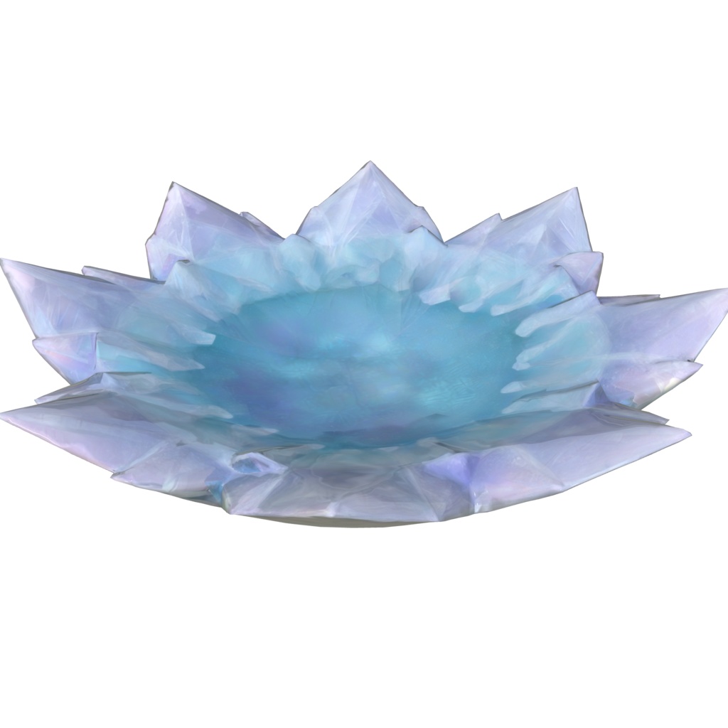 Ice crystal plate 3d model