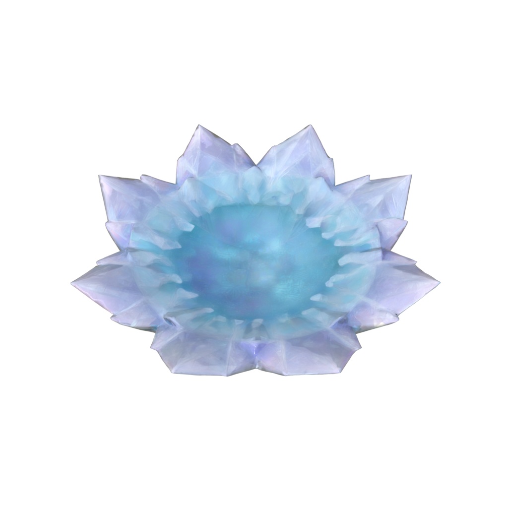 Ice crystal plate 3d model