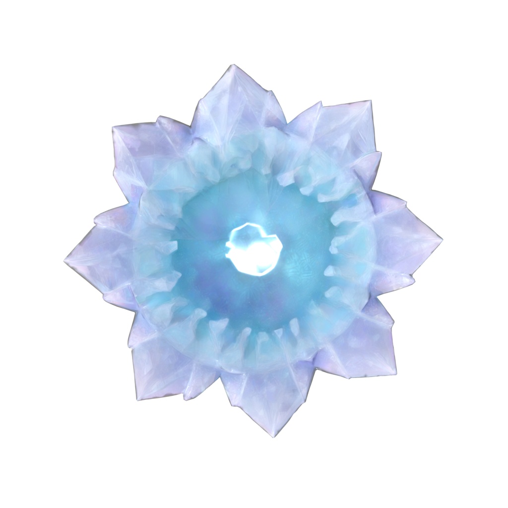 Ice crystal plate 3d model