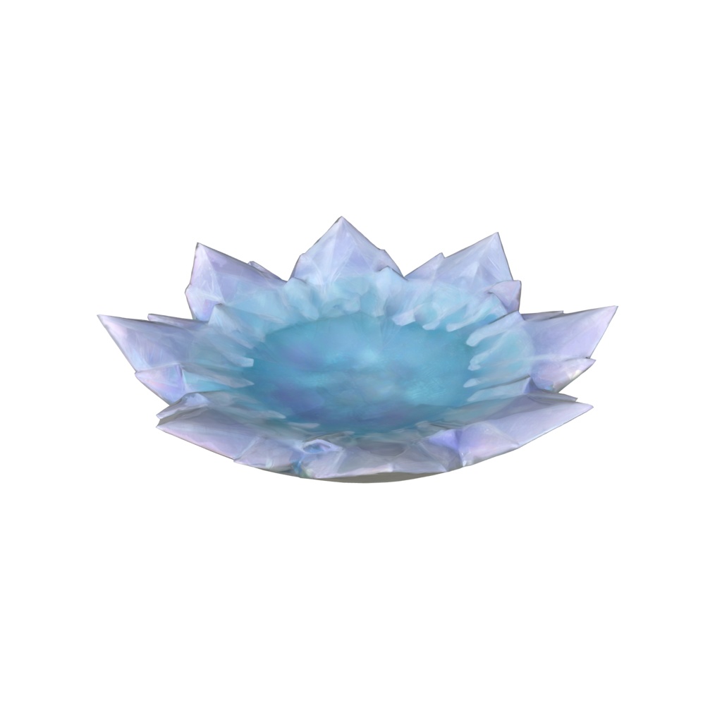 Ice crystal plate 3d model