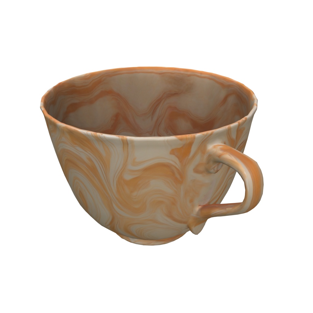Elegant tea cup 3d model