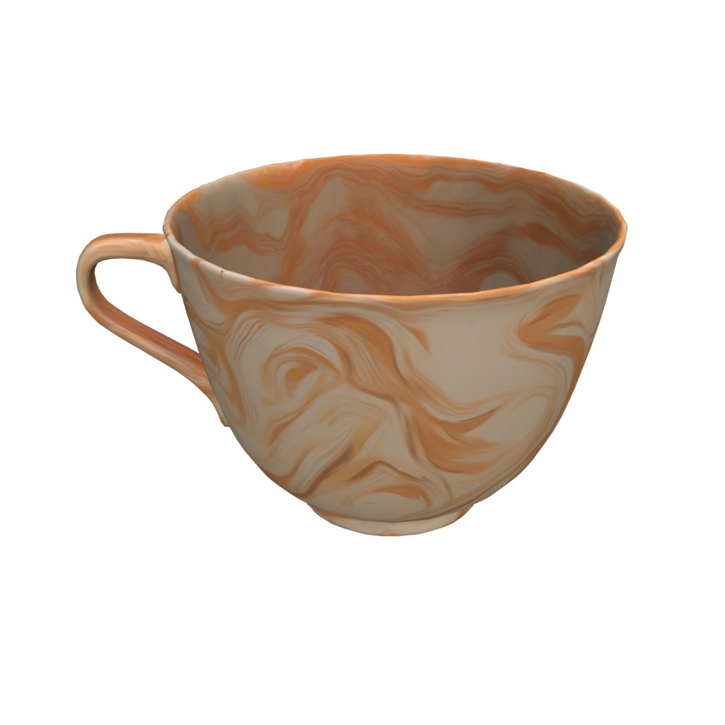 Elegant tea cup 3d model