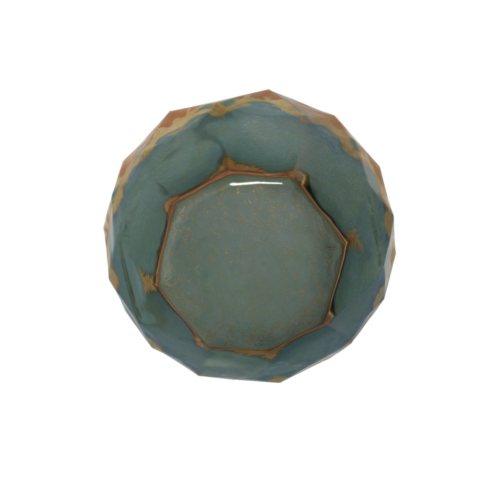 Colorful pattern bowl 3d model