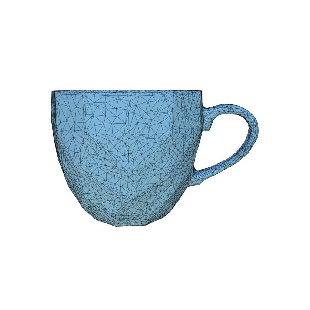Orange gradient coffee cup 3d model