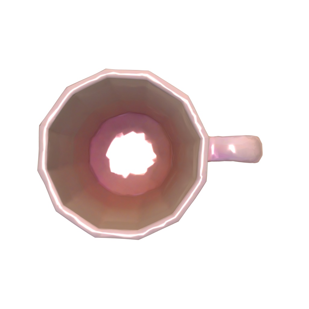 Orange gradient coffee cup 3d model