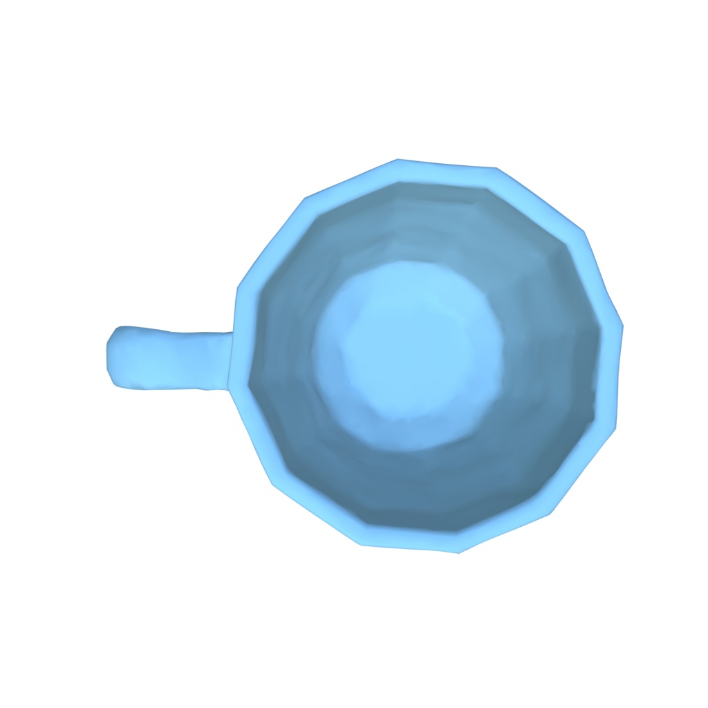 Orange gradient coffee cup 3d model