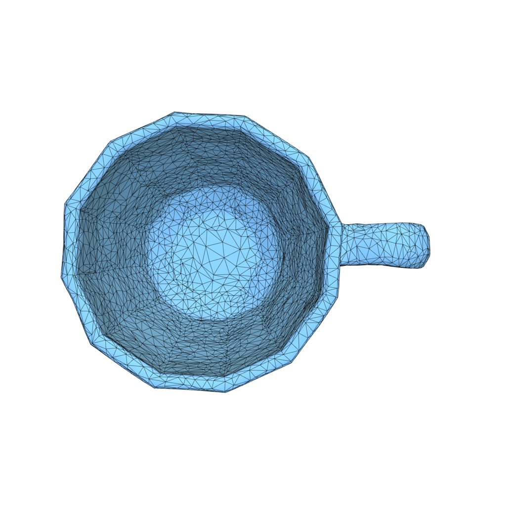 Orange gradient coffee cup 3d model