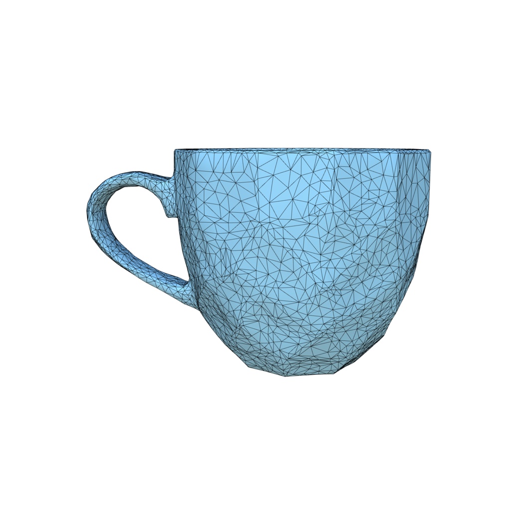 Orange gradient coffee cup 3d model