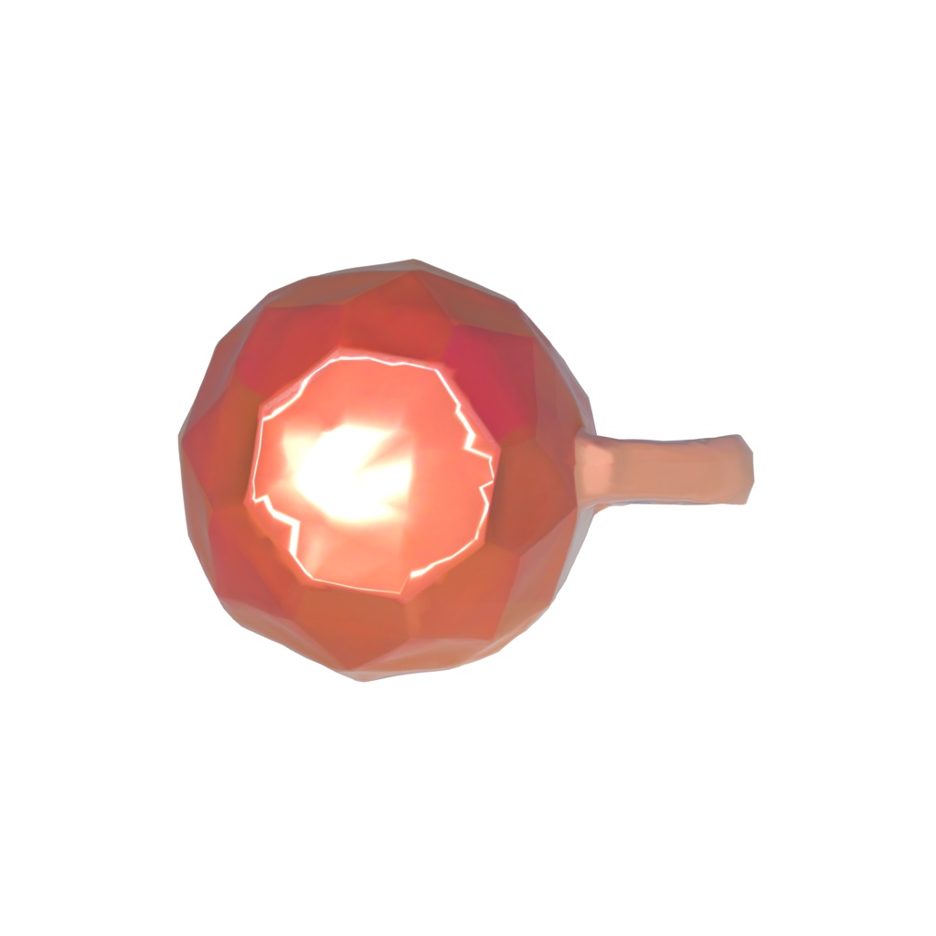 Orange gradient coffee cup 3d model