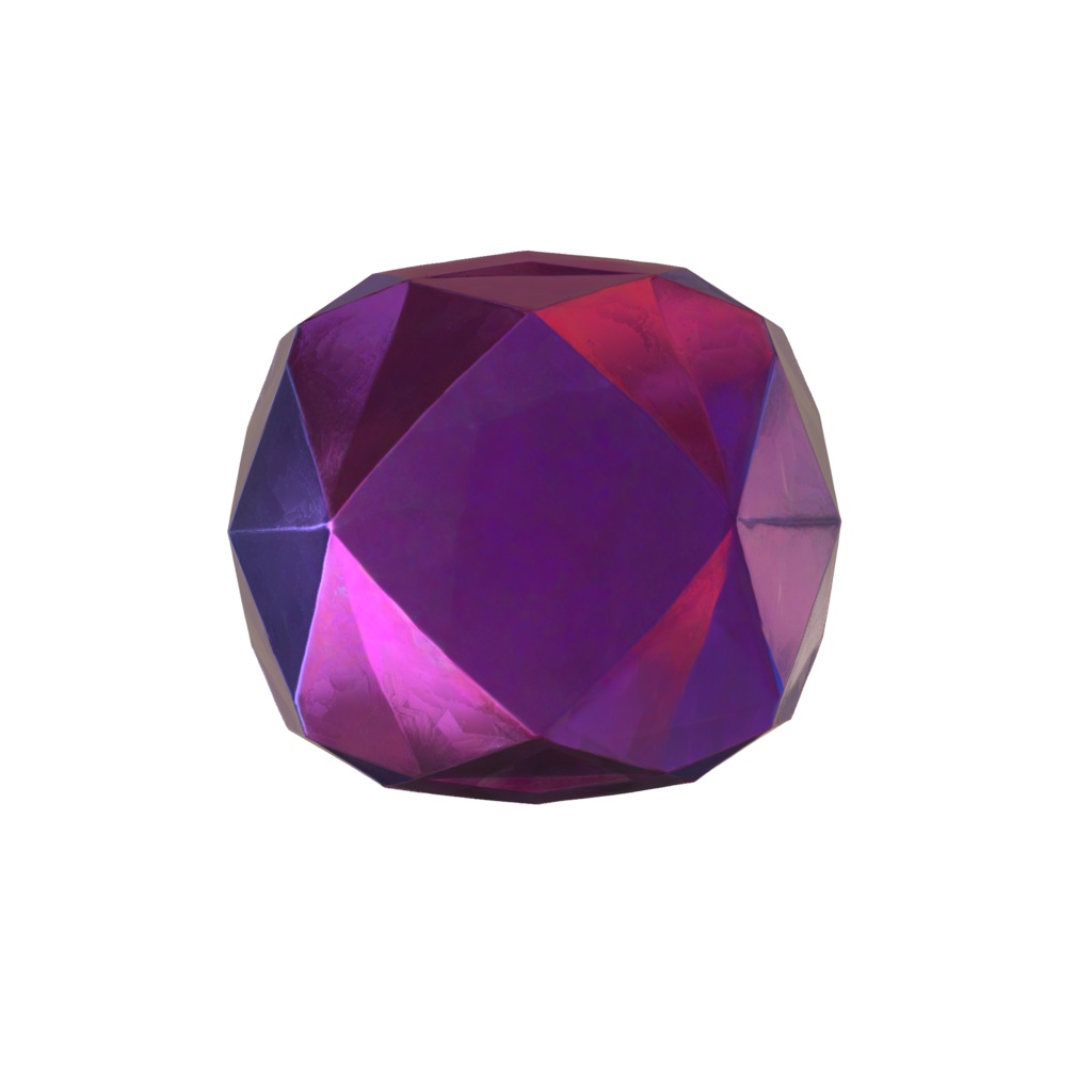 Violet Jagged Ring 3d model