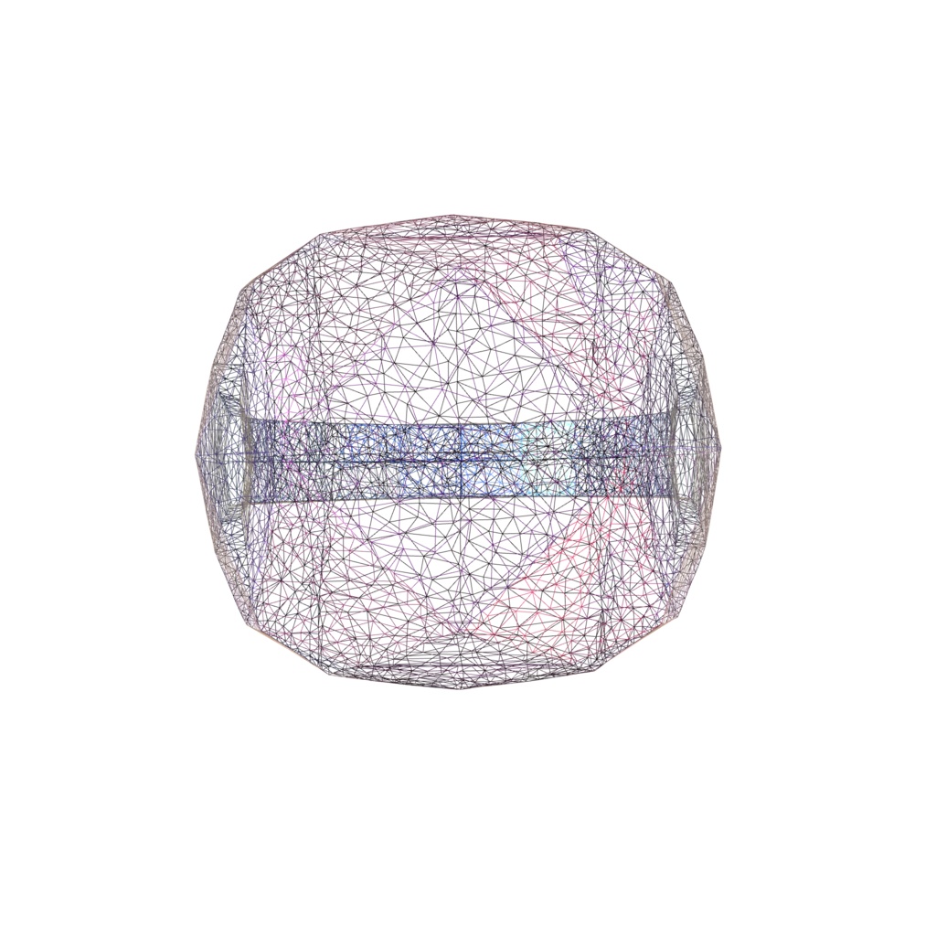 Violet Jagged Ring 3d model