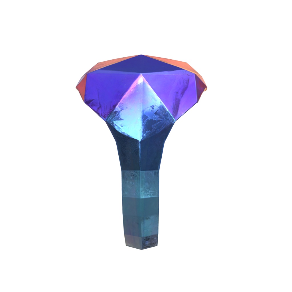 Violet Jagged Ring 3d model