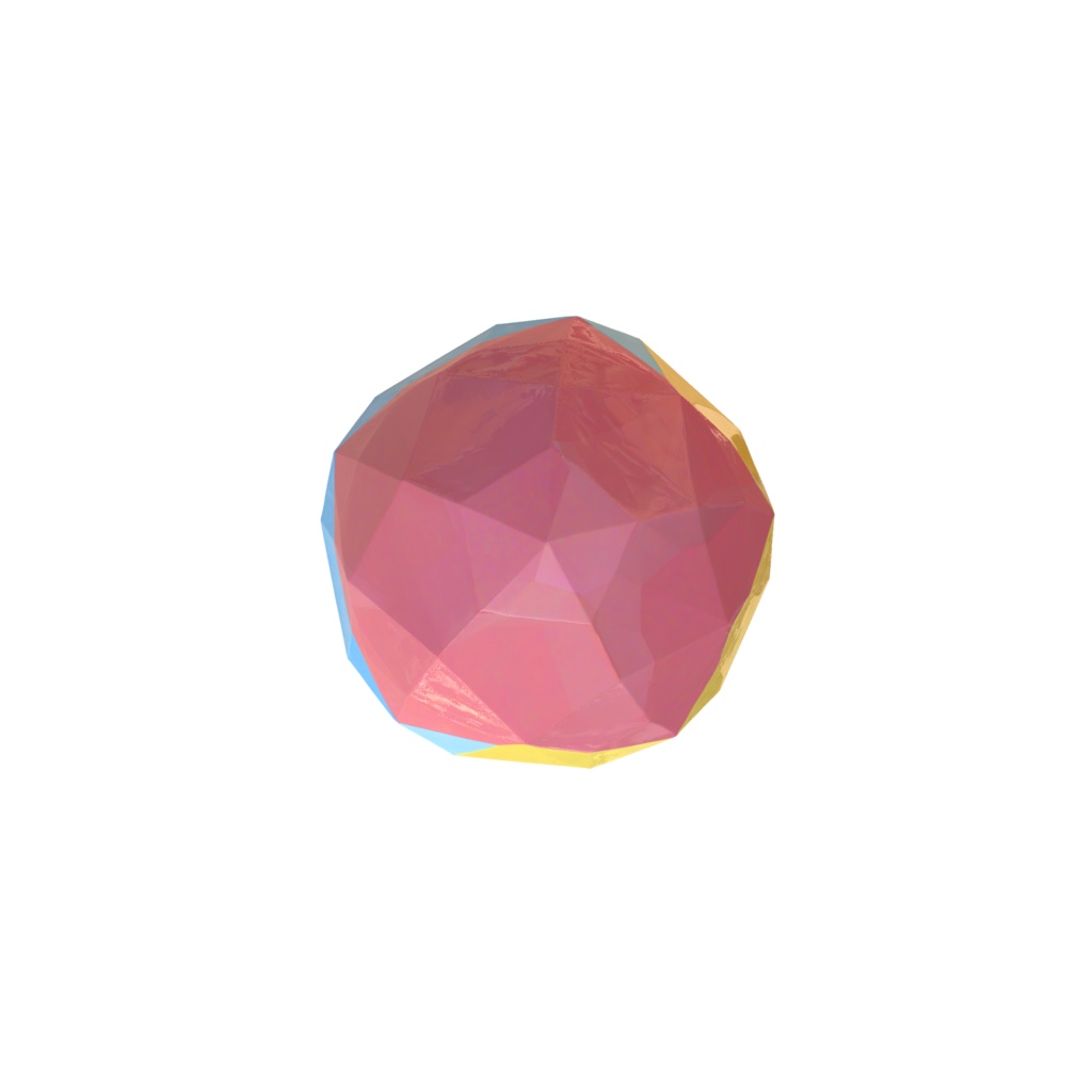 Pastel blue yellow easter eggs 3d model