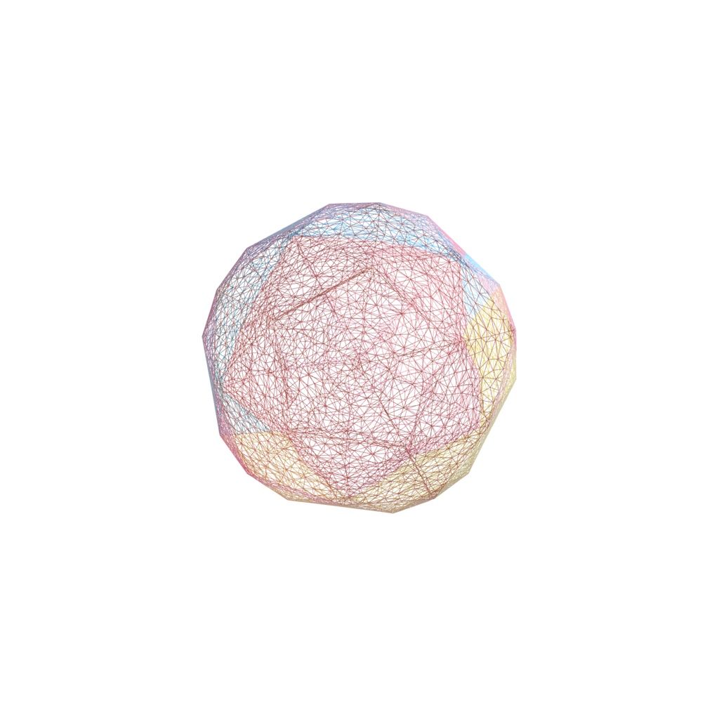 Pastel blue yellow easter eggs 3d model