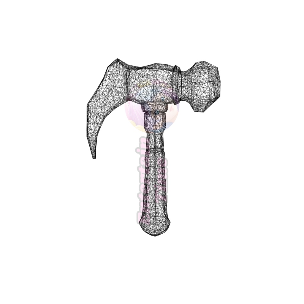 Sci-fi energy hammer 3d model