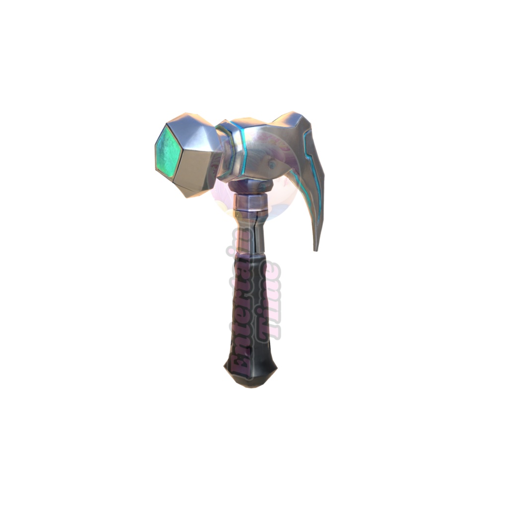 Sci-fi energy hammer 3d model