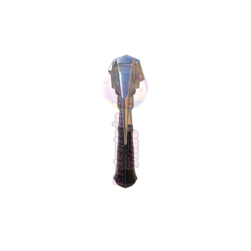 Sci-fi energy hammer 3d model