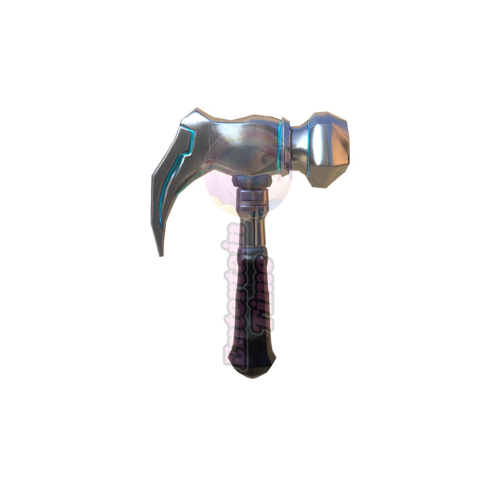Sci-fi energy hammer 3d model