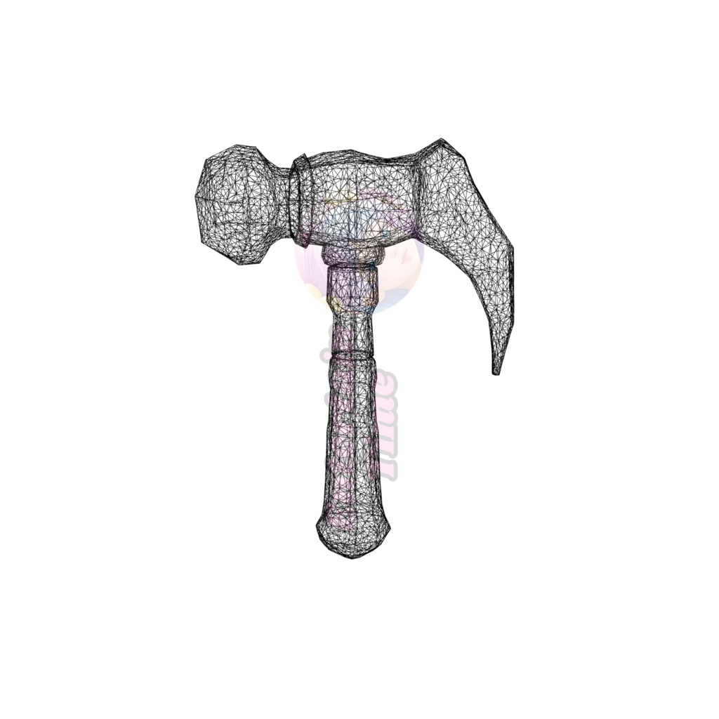 Sci-fi energy hammer 3d model